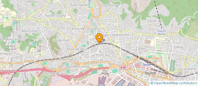 localisation de l'entreprise MADAME VANESSA DUDONS  TOULON