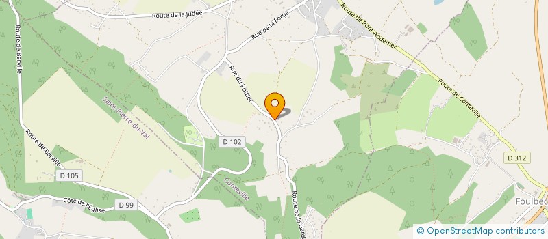 localisation de l'entreprise MADAME VANESSA DUQUESNE  CONTEVILLE