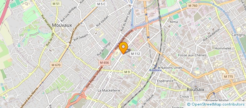 localisation de l'entreprise MADAME VANESSA DUTHOIT  TOURCOING