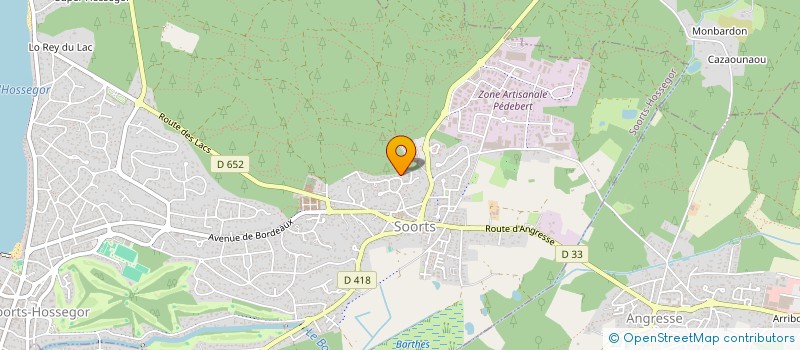 localisation de l'entreprise MADAME VANESSA DUVAL  SOORTS-HOSSEGOR