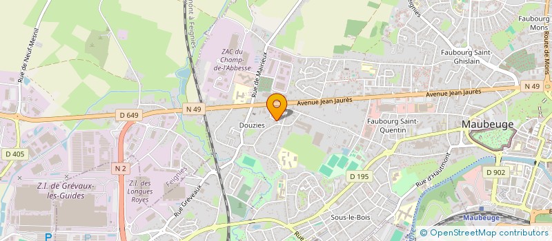 localisation de l'entreprise MADAME VANESSA FAGARD  MAUBEUGE