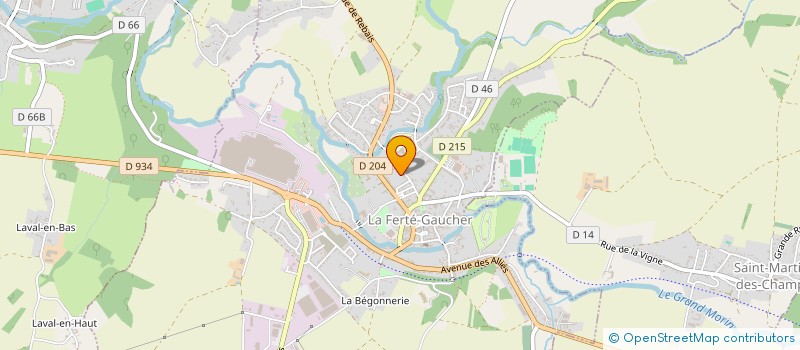 localisation de l'entreprise MADAME VANESSA FALCK  LA FERTE-GAUCHER