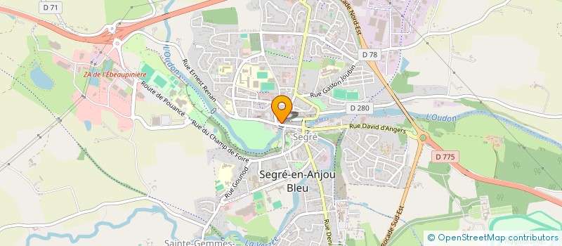 localisation de l'entreprise MADAME VANESSA FERRON  SEGRE-EN-ANJOU BLEU