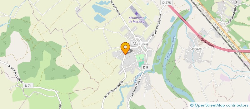 localisation de l'entreprise MADAME VANESSA FLASSEUR  BIZANOS