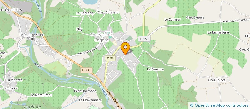 localisation de l'entreprise MADAME VANESSA FOURNIER à VAL-DE-COGNAC