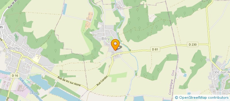 localisation de l'entreprise MADAME VANESSA FRASQUILHO  BITRY