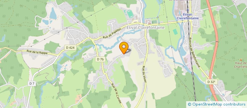 localisation de l'entreprise MADAME VANESSA FREMINET  ETIVAL-CLAIREFONTAINE