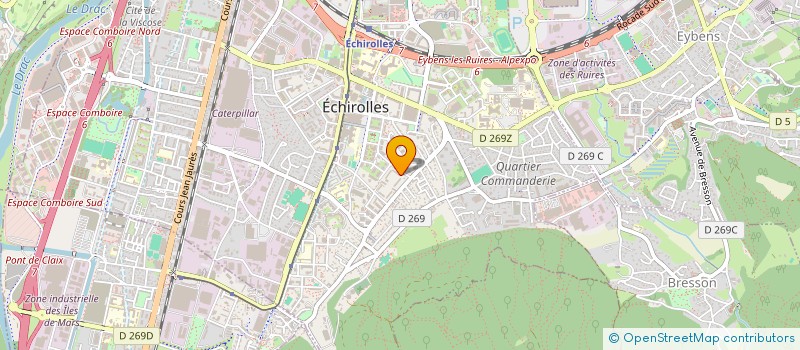 localisation de l'entreprise MADAME VANESSA GACHON  ECHIROLLES