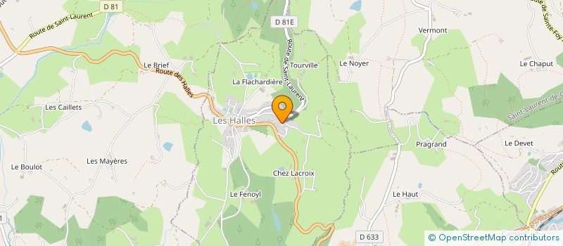 localisation de l'entreprise MADAME VANESSA GAINON  MONTROMANT