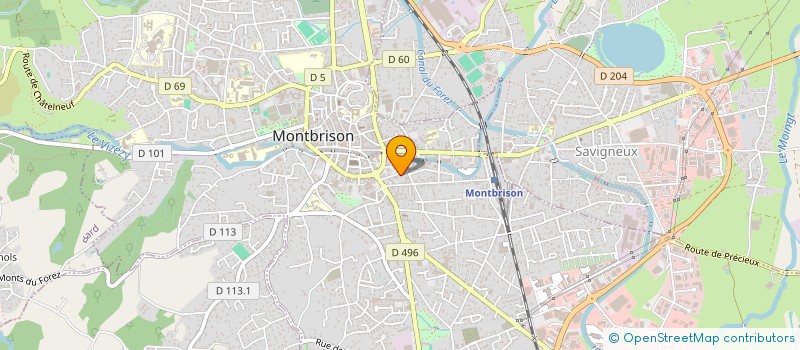 localisation de l'entreprise MADAME VANESSA GALLIEN  MONTBRISON