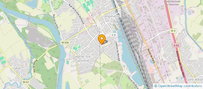 localisation de l'entreprise MADAME VANESSA GARCIA  GAGNAC-SUR-GARONNE