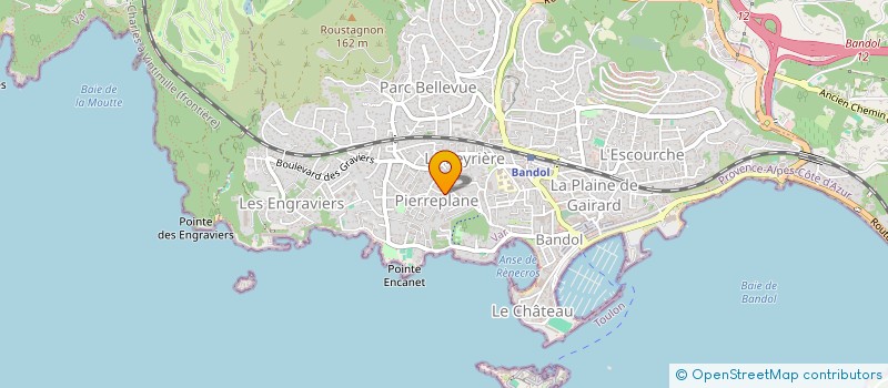 localisation de l'entreprise MADAME VANESSA GARFAGNOLI  BANDOL