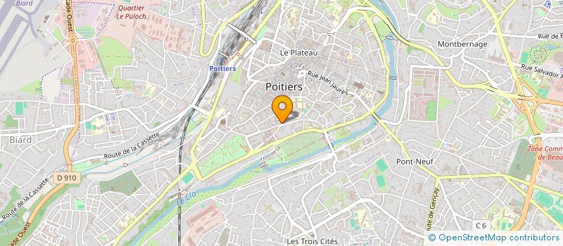 localisation de l'entreprise MADAME VANESSA GASPAROVSKY  POITIERS