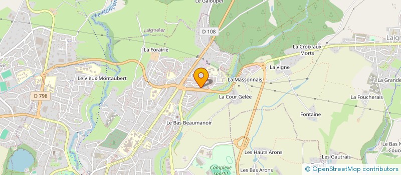 localisation de l'entreprise MADAME VANESSA GAUDOT  FOUGERES