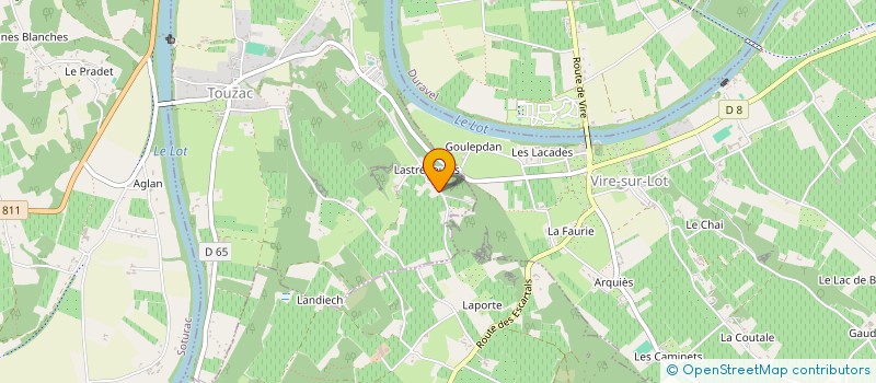 localisation de l'entreprise MADAME VANESSA GAYRAL  TOUZAC