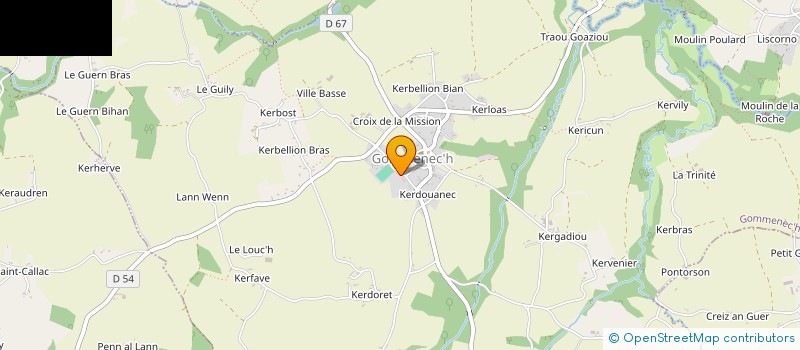 localisation de l'entreprise MADAME VANESSA GELDRON  GOMMENEC'H