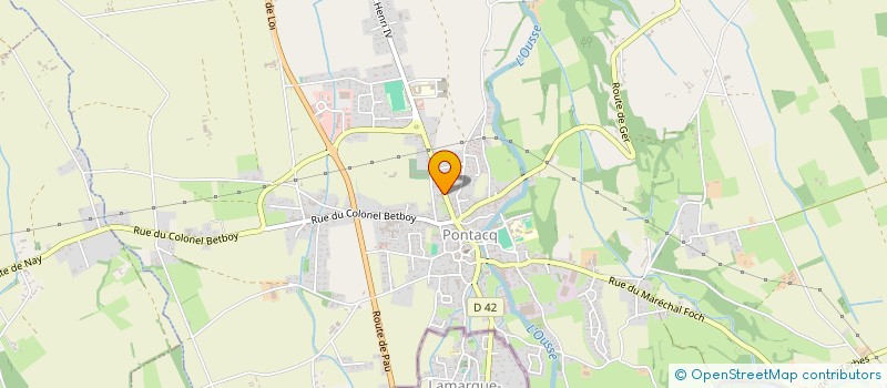 localisation de l'entreprise MADAME VANESSA GENEBES  PONTACQ