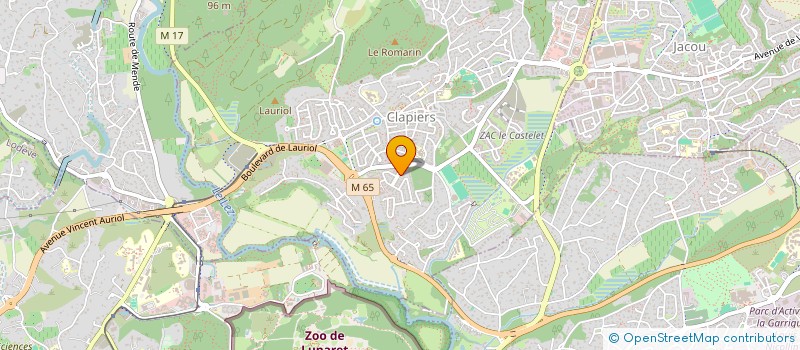 localisation de l'entreprise MADAME VANESSA GENEVOIS  CLAPIERS