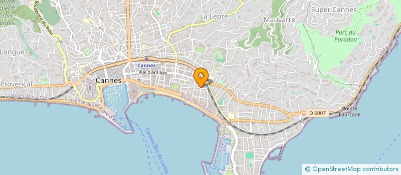 localisation de l'entreprise MADAME VANESSA GENSDARMES à CANNES