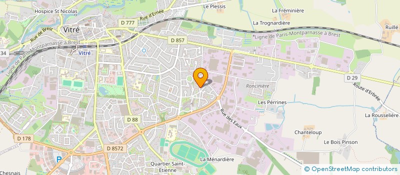 localisation de l'entreprise MADAME VANESSA GENTILHOMME  VITRE
