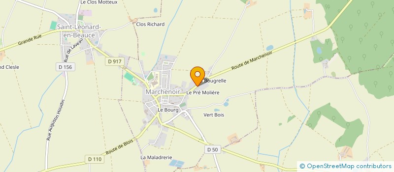 localisation de l'entreprise MADAME VANESSA GEORGET  MARCHENOIR