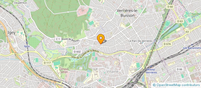 localisation de l'entreprise MADAME VANESSA GERBAUD  VERRIERES-LE-BUISSON