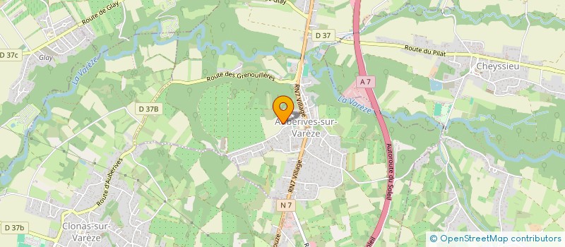 localisation de l'entreprise MADAME VANESSA GIROD  AUBERIVES-SUR-VAREZE