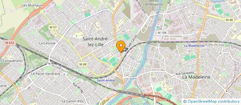 localisation de l'entreprise MADAME VANESSA GLORIEUX  SAINT-ANDRE-LEZ-LILLE