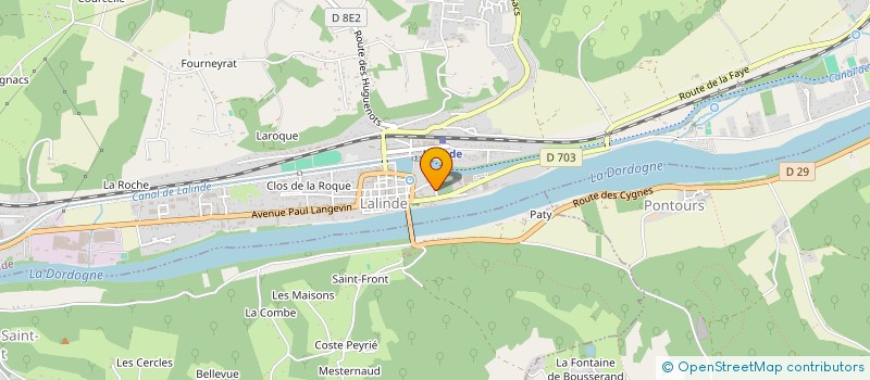 localisation de l'entreprise MADAME VANESSA GOUARDO  LALINDE