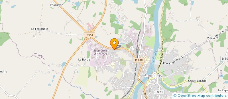 localisation de l'entreprise MADAME VANESSA GRARE  CONFOLENS