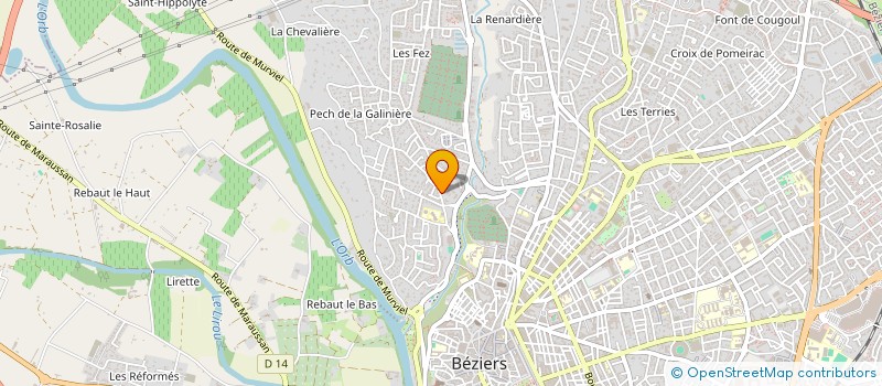 localisation de l'entreprise MADAME VANESSA GRAUX  BEZIERS