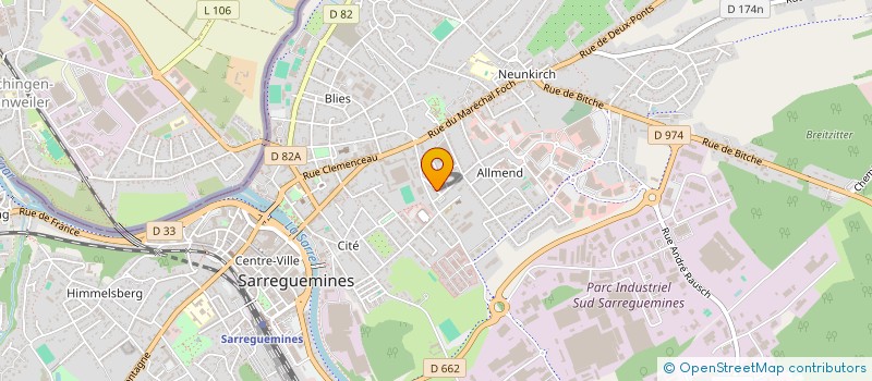 localisation de l'entreprise MADAME VANESSA GREFF à SARREGUEMINES