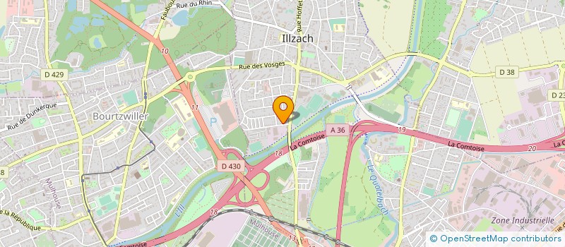 localisation de l'entreprise MADAME VANESSA GRUNENWALD  ILLZACH