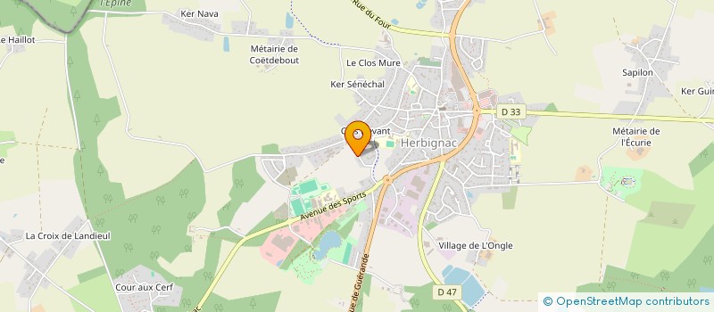 localisation de l'entreprise MADAME VANESSA GUENIER à HERBIGNAC