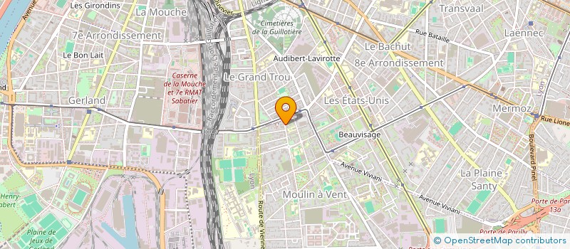 localisation de l'entreprise MADAME VANESSA GUERET  VENISSIEUX