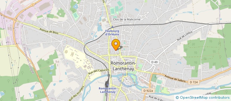 localisation de l'entreprise MADAME VANESSA GUILLOT  ROMORANTIN-LANTHENAY