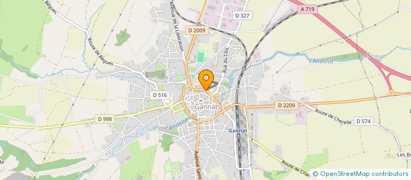 localisation de l'entreprise MADAME VANESSA GUIRAUD  GANNAT