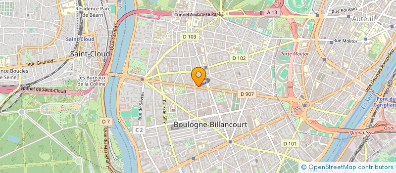 localisation de l'entreprise MADAME VANESSA GUTTON à BOULOGNE-BILLANCOURT