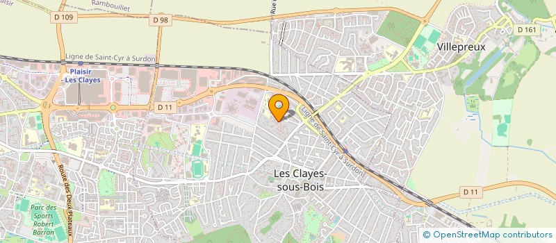 localisation de l'entreprise MADAME VANESSA HELOUVRI à LES CLAYES-SOUS-BOIS