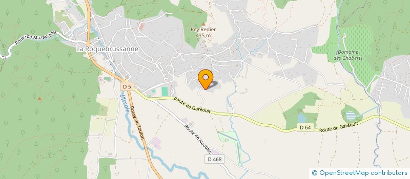 localisation de l'entreprise MADAME VANESSA HERNANDEZ  LA ROQUEBRUSSANNE