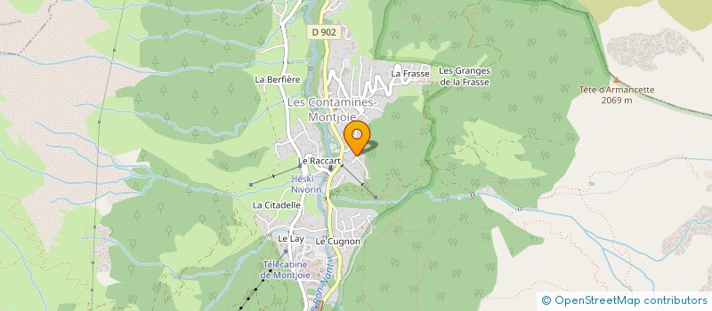 localisation de l'entreprise MADAME VANESSA HEULS  LES CONTAMINES-MONTJOIE