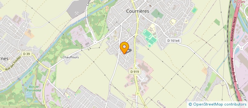 localisation de l'entreprise MADAME VANESSA HEYTE à COURRIERES