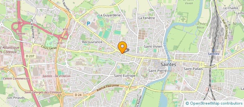 localisation de l'entreprise MADAME VANESSA HILLEREAU  SAINTES