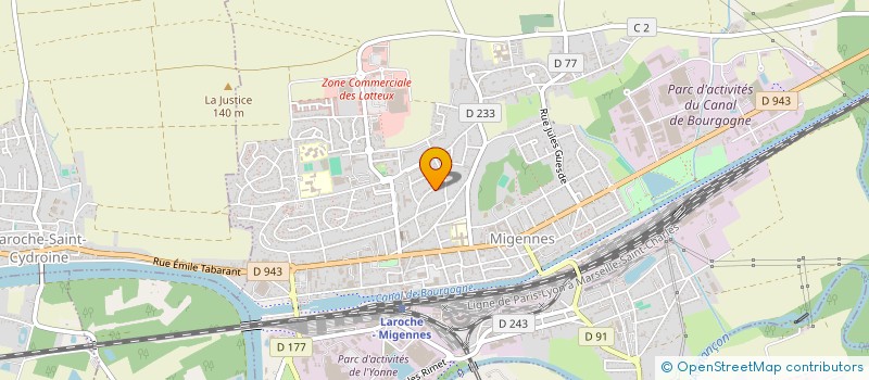 localisation de l'entreprise MADAME VANESSA HOAREAU  MIGENNES