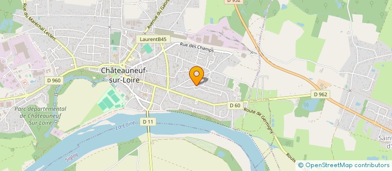 localisation de l'entreprise MADAME VANESSA HOUDAS à CHATEAUNEUF-SUR-LOIRE