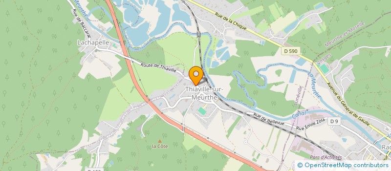 localisation de l'entreprise MADAME VANESSA HUIN  THIAVILLE-SUR-MEURTHE