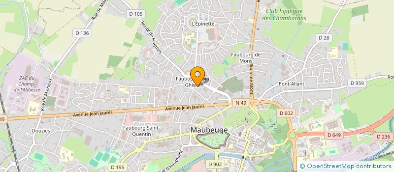 localisation de l'entreprise MADAME VANESSA HUIS à MAUBEUGE