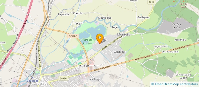 localisation de l'entreprise MADAME VANESSA JACQUEMIN  MONTEILS