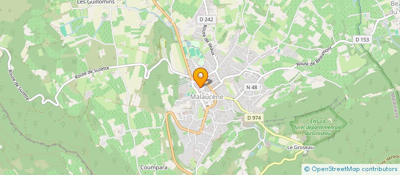 localisation de l'entreprise MADAME VANESSA JACQUEMOT  MALAUCENE