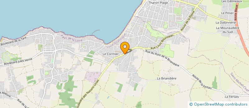 localisation de l'entreprise MADAME VANESSA JAMAIN à LA PLAINE-SUR-MER